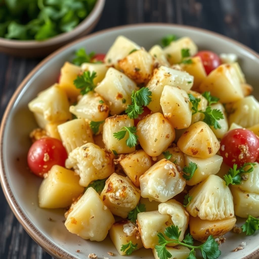 Blomkål- og potetsalat med karaway