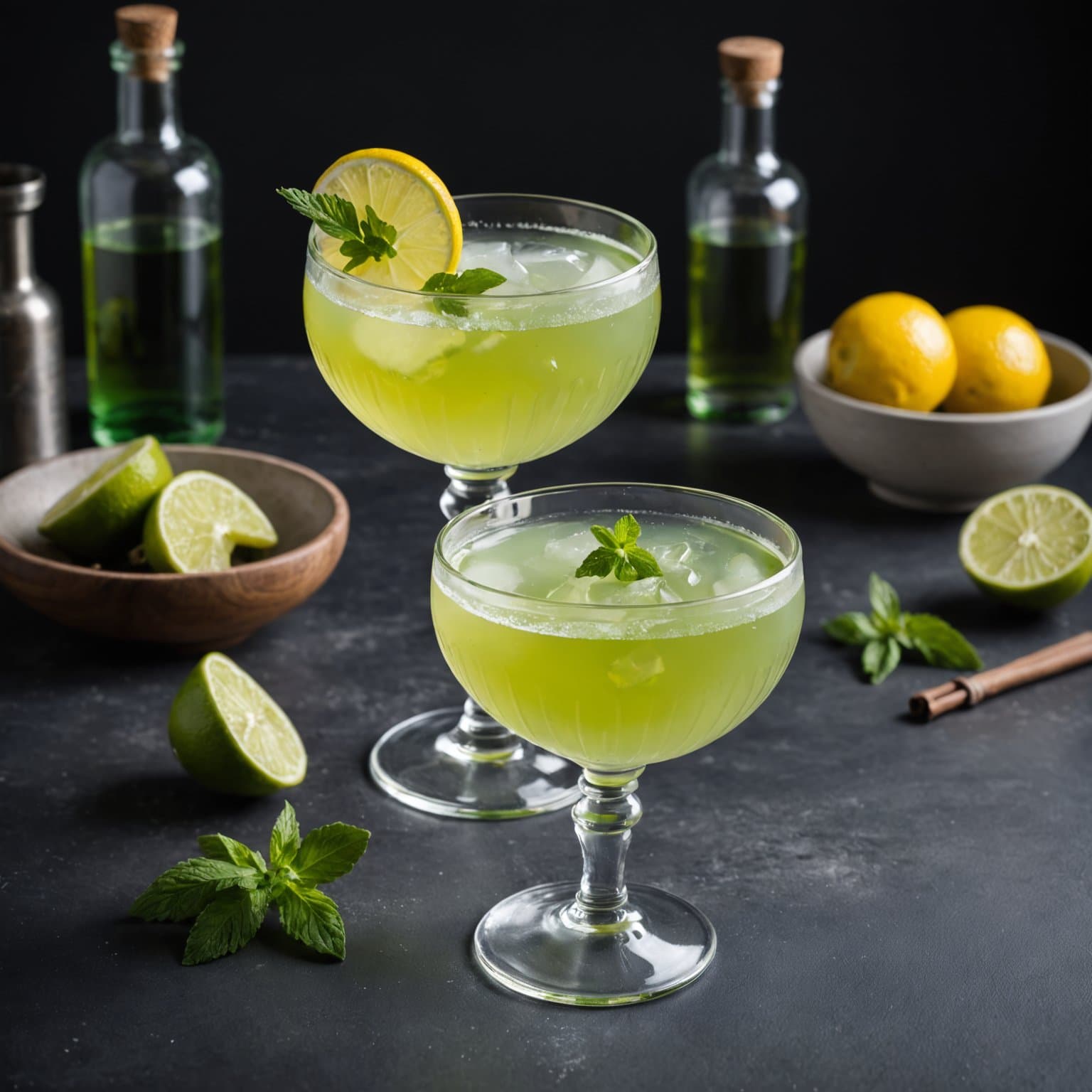 Bohemsk-stil absint-cocktail