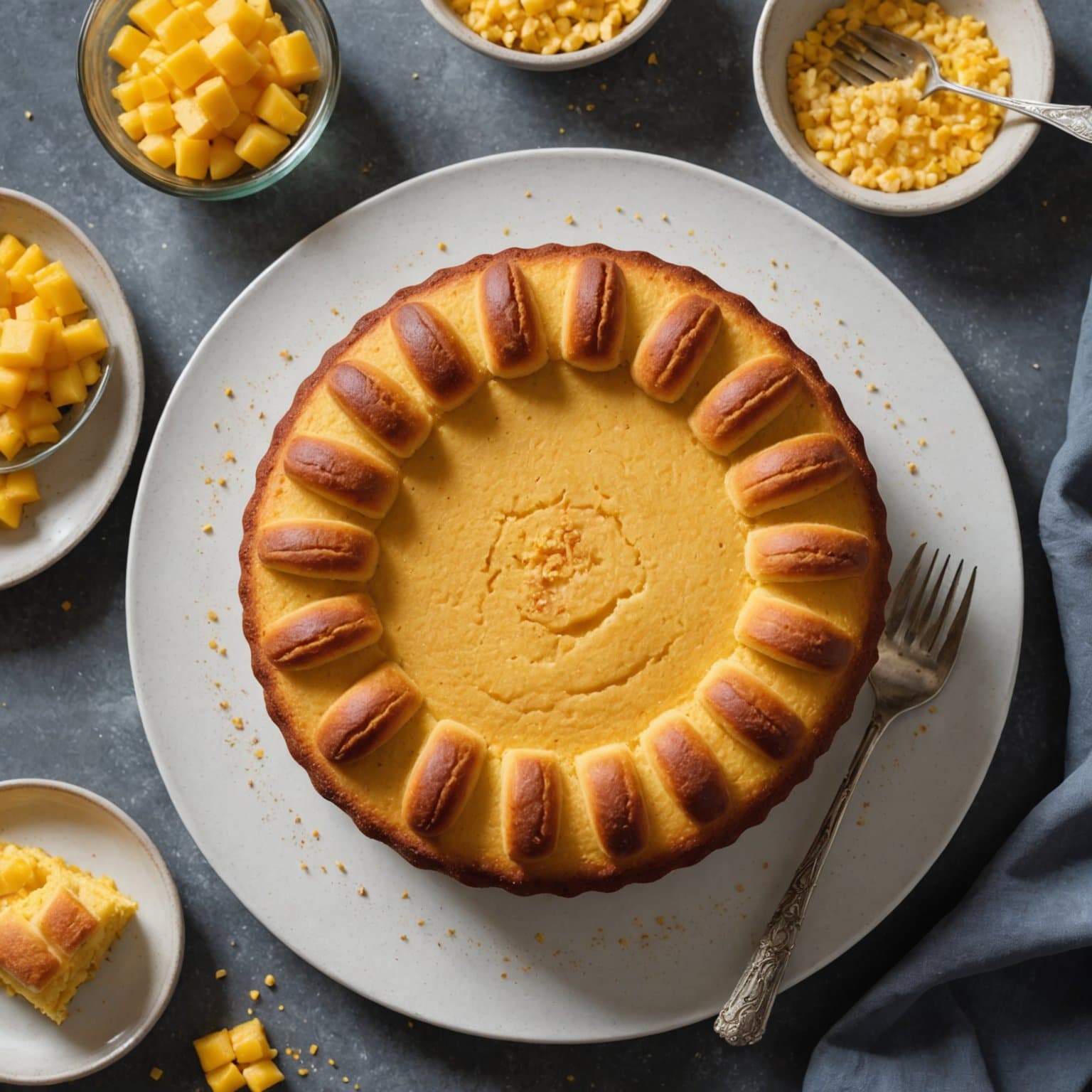 Bolo enkelt å lage med kremete maismel (Enkel kremet maismel-kake)
