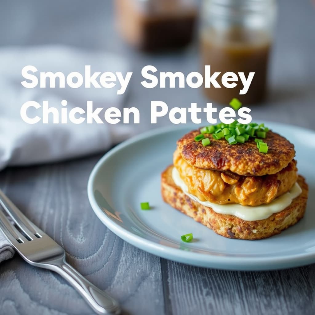 Boo's røyksmakende kyllingkaker på smørbrød med smør