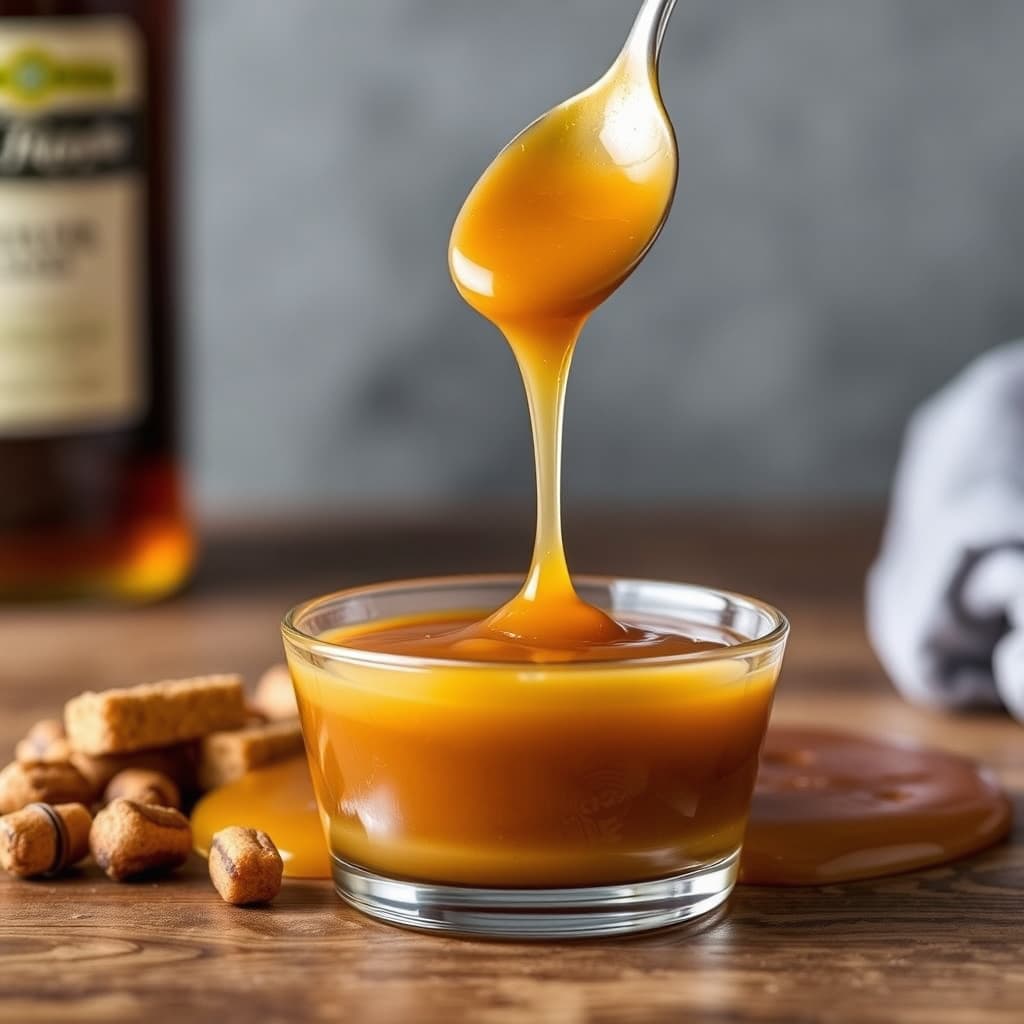 Bourbon- og butterscotch-saus
