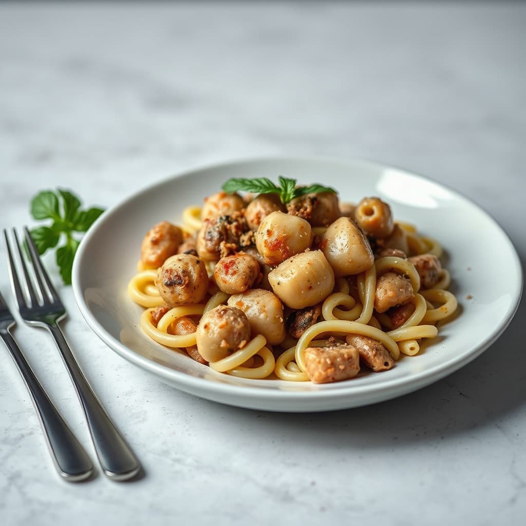 Braciole med orecchiette