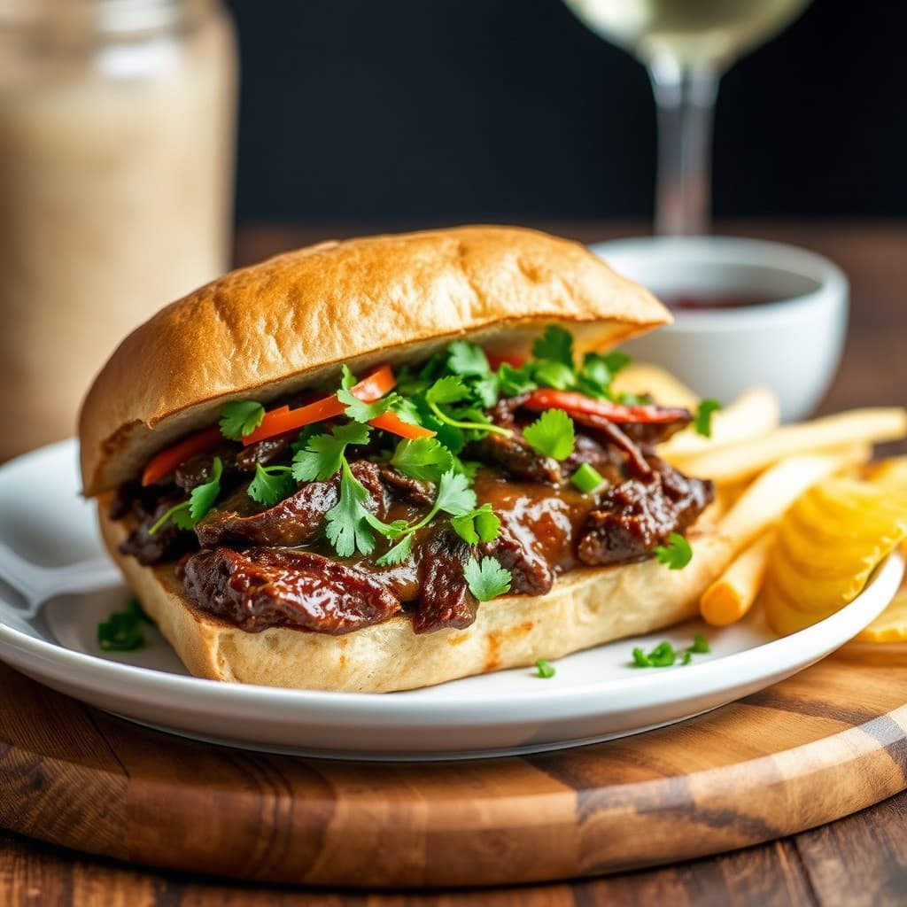 Braisede kortrevsandwich