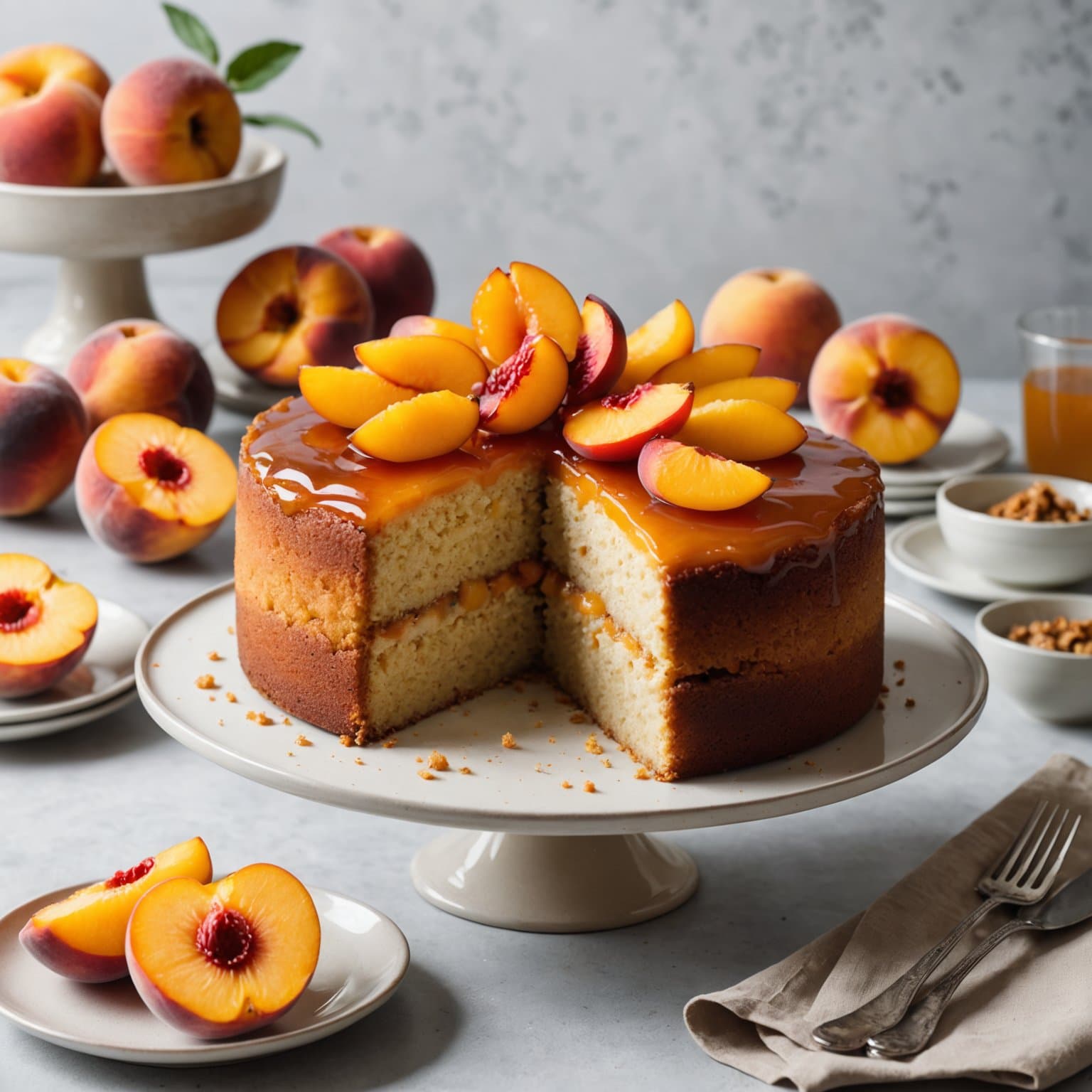 Brandiespekkekompottkake