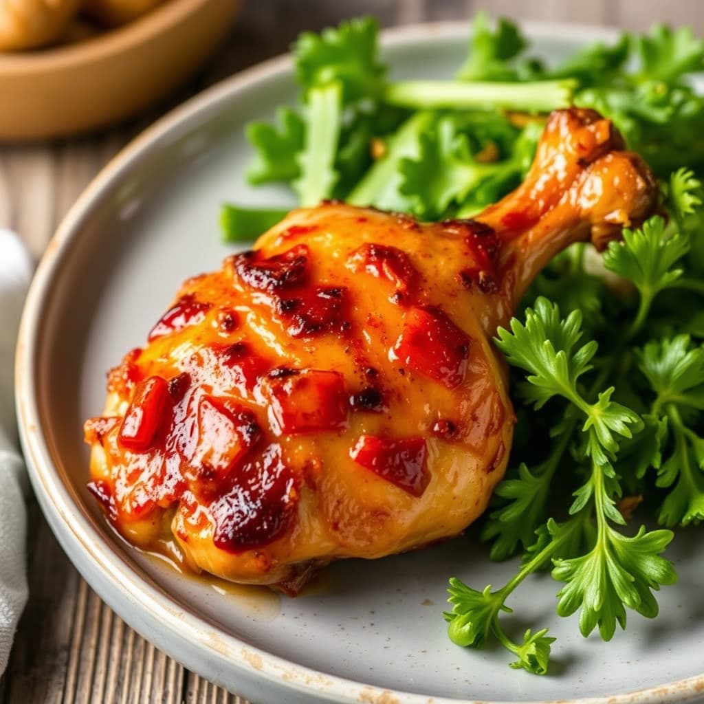 Brandy- og baconskåret kylling