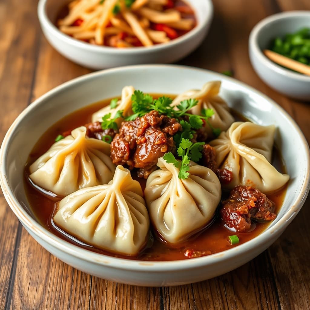 Brased short rib-dumplings