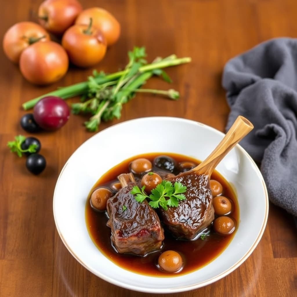 Braserte lammeknoker med svisker