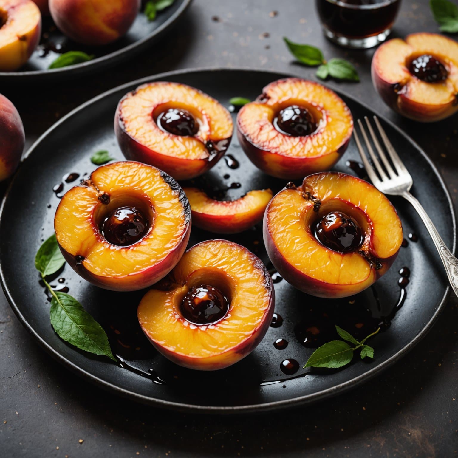 Brente fersker med melassegrilling