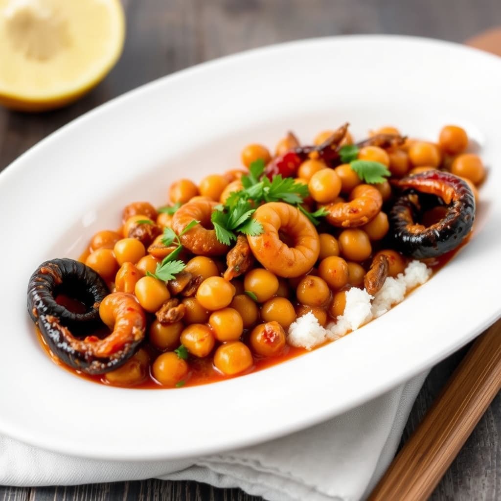 Brente kikerter og calamarier