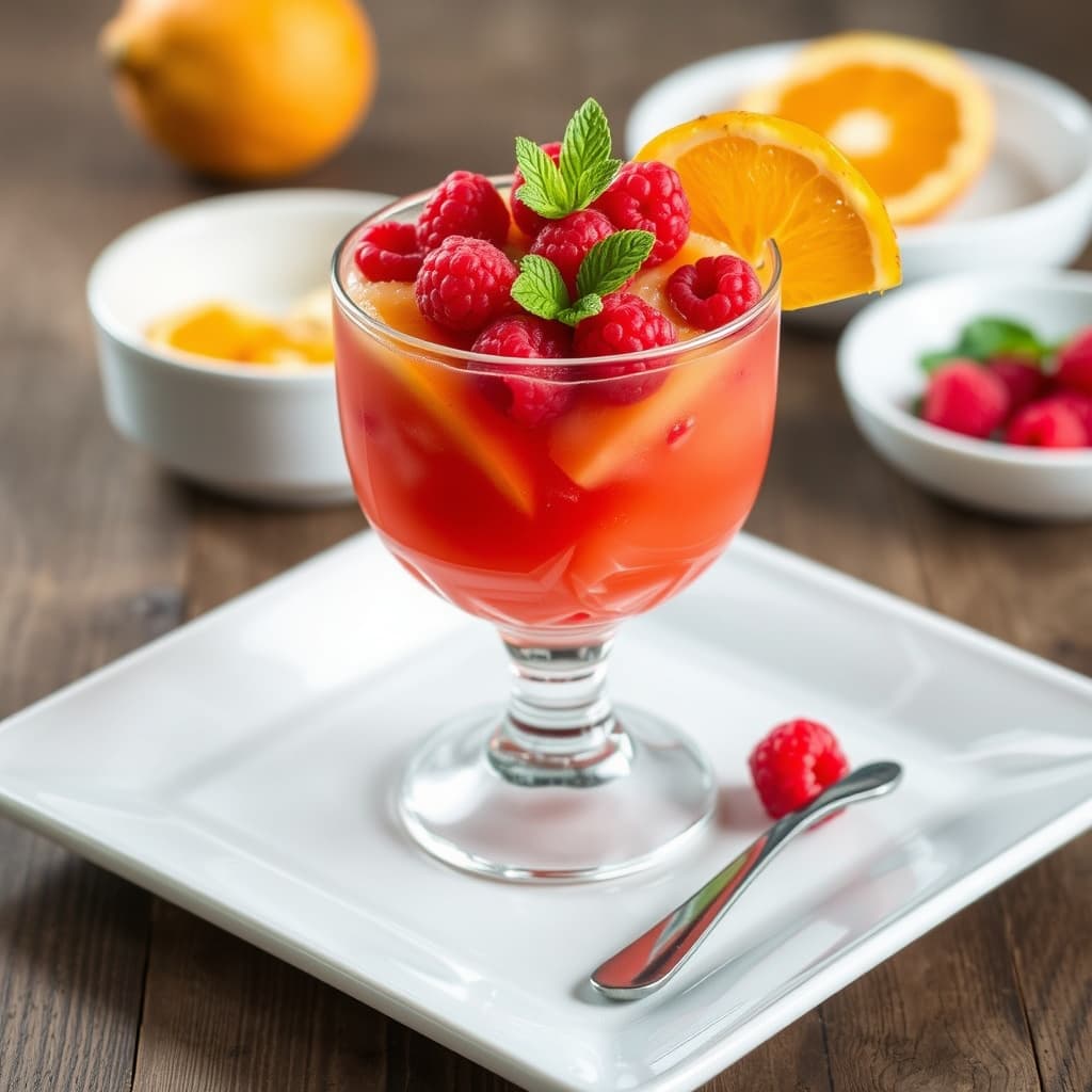 Bringebær, appelsin og ananas – en fruktfusion