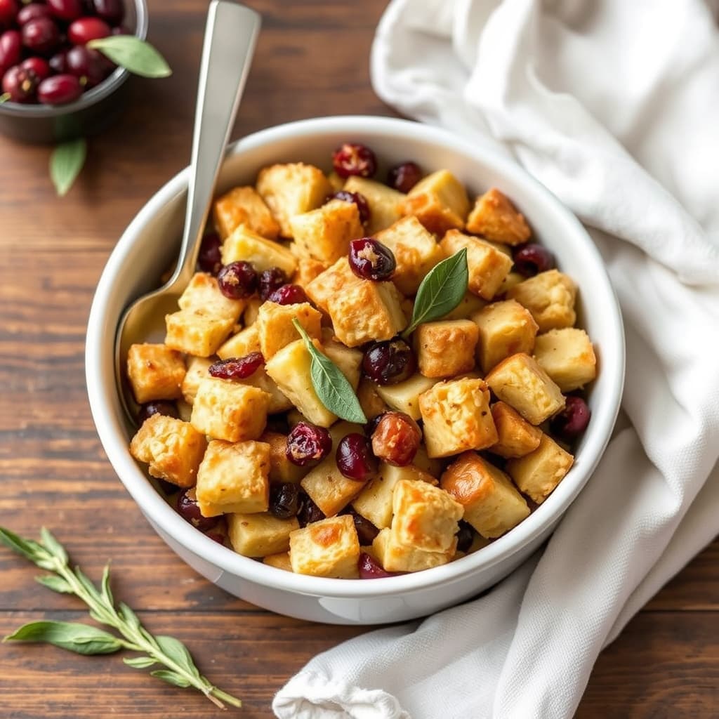 Brioche, salvie-, eple- og tranebærfyll