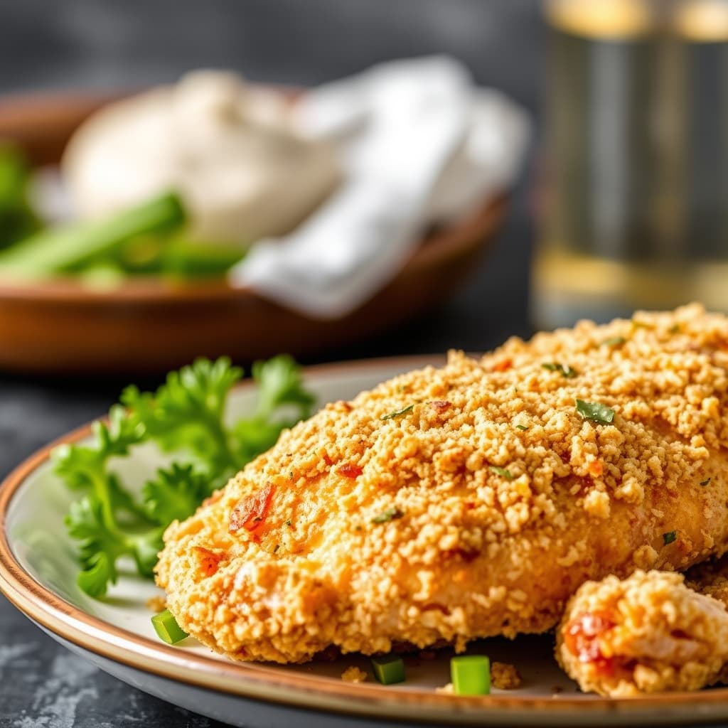 Brødsmuler-omslått kylling