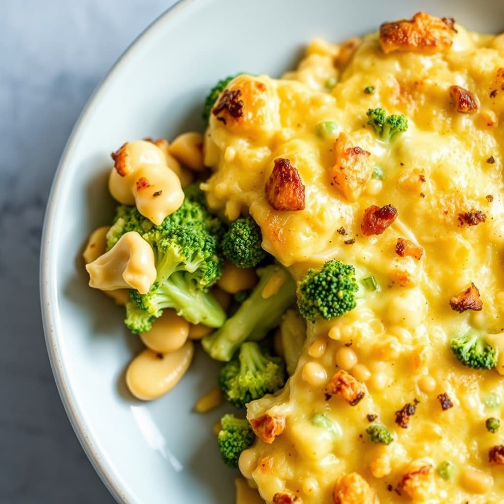 Brokkoli- og oste-brunsjgryte