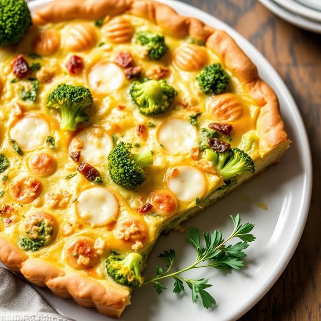 Brokkoli- og provolonepaj