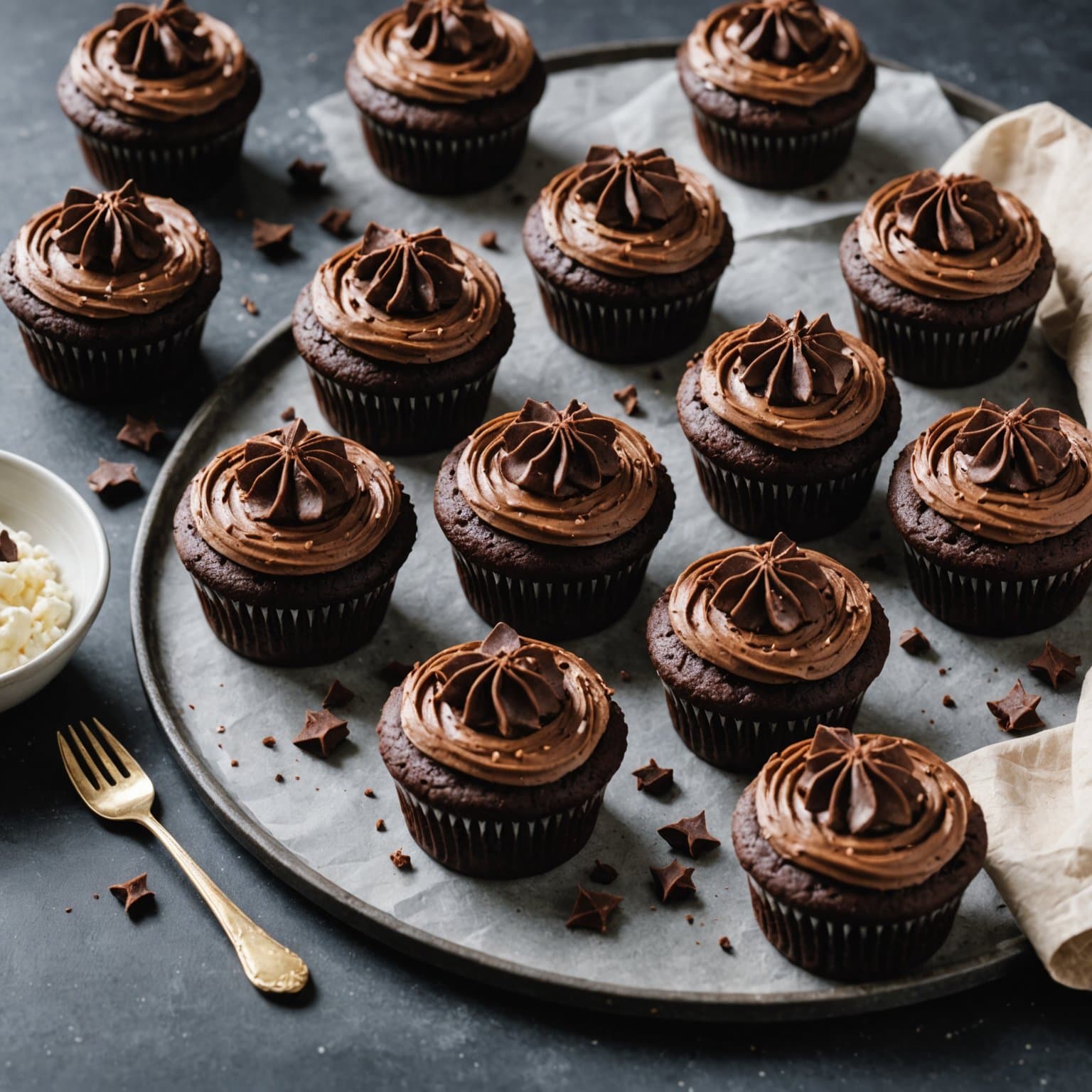 Brownie-cupcakes