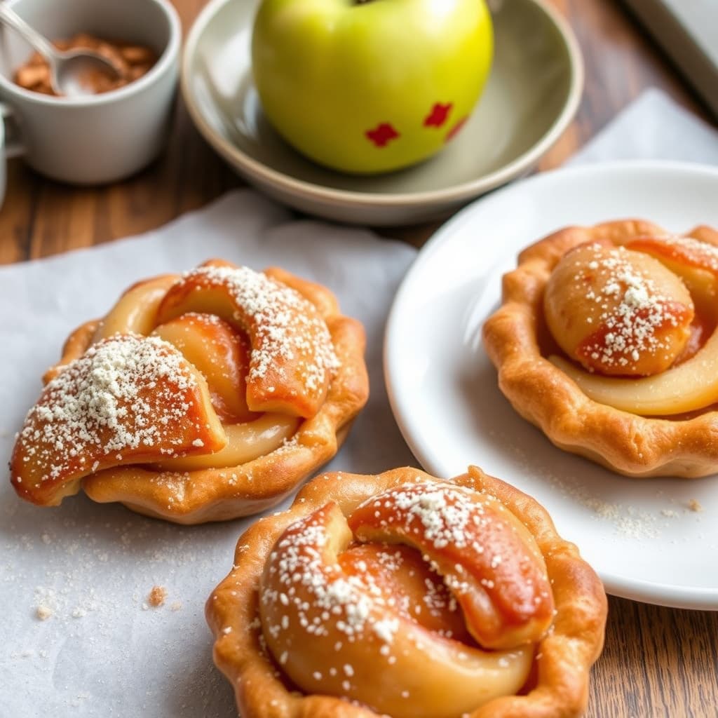 Brune sukker- og eplebakst