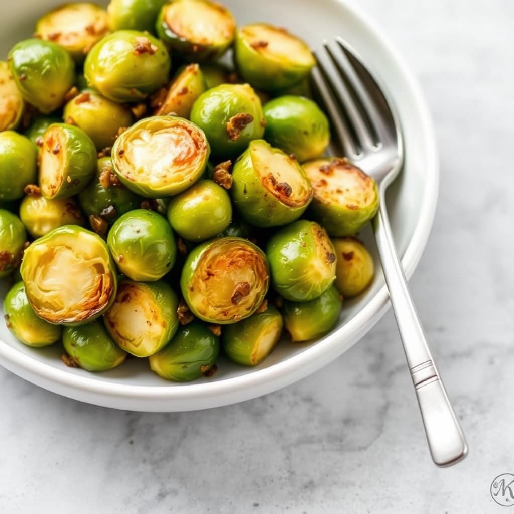 Brunet smørstekte rosenkål