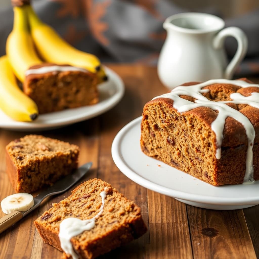 Brunt sukker banan krydderkake