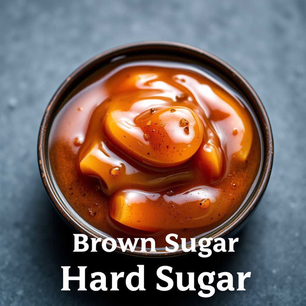 Brunt sukker hard saus