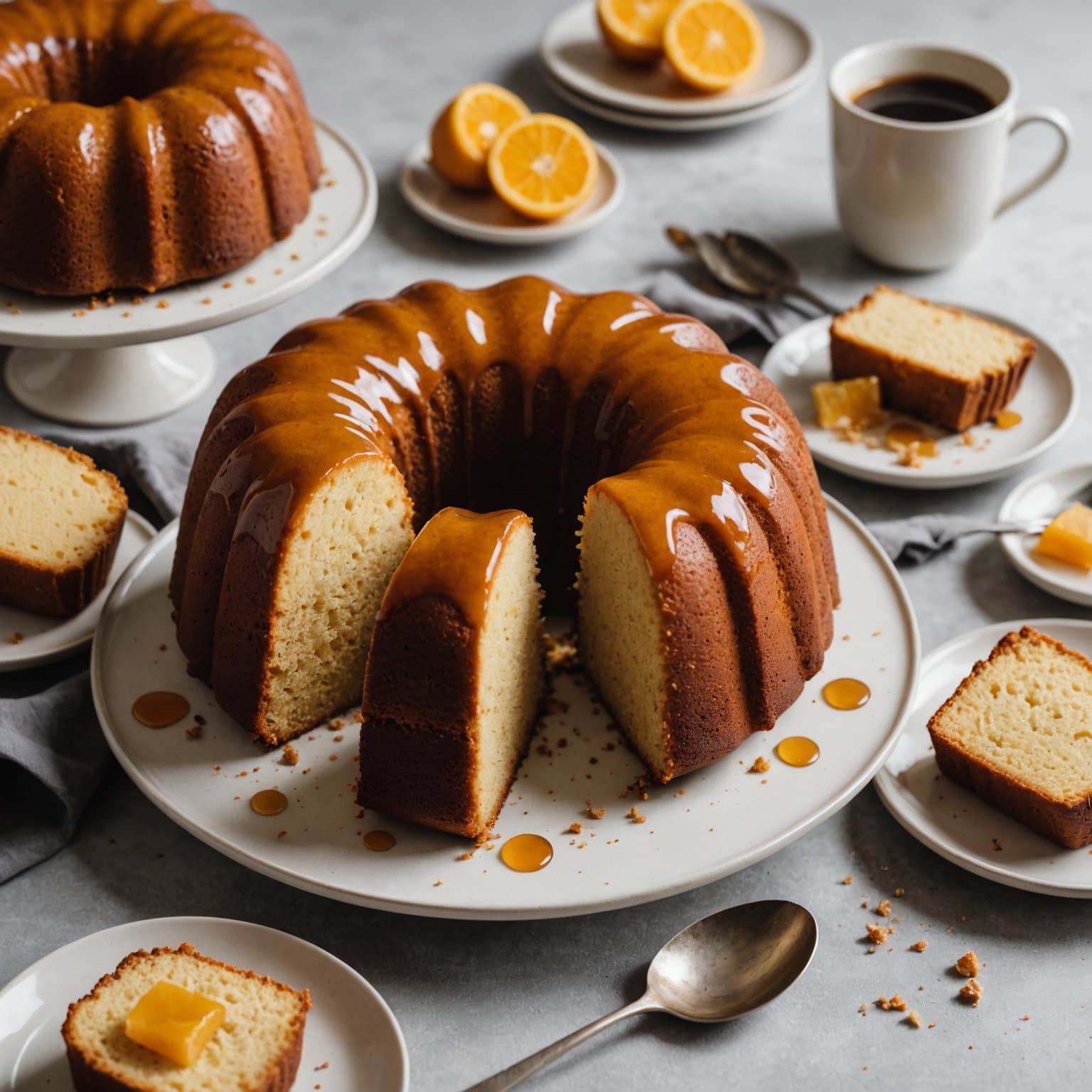 Brunt sukker poundkake I