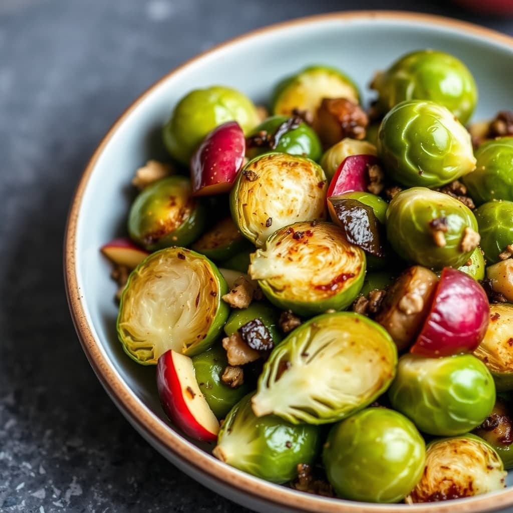 Brusselspirer med epler