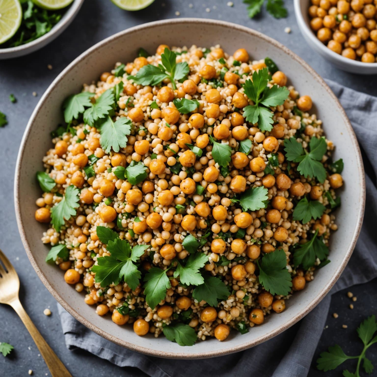 Bulgursalat med kikerter