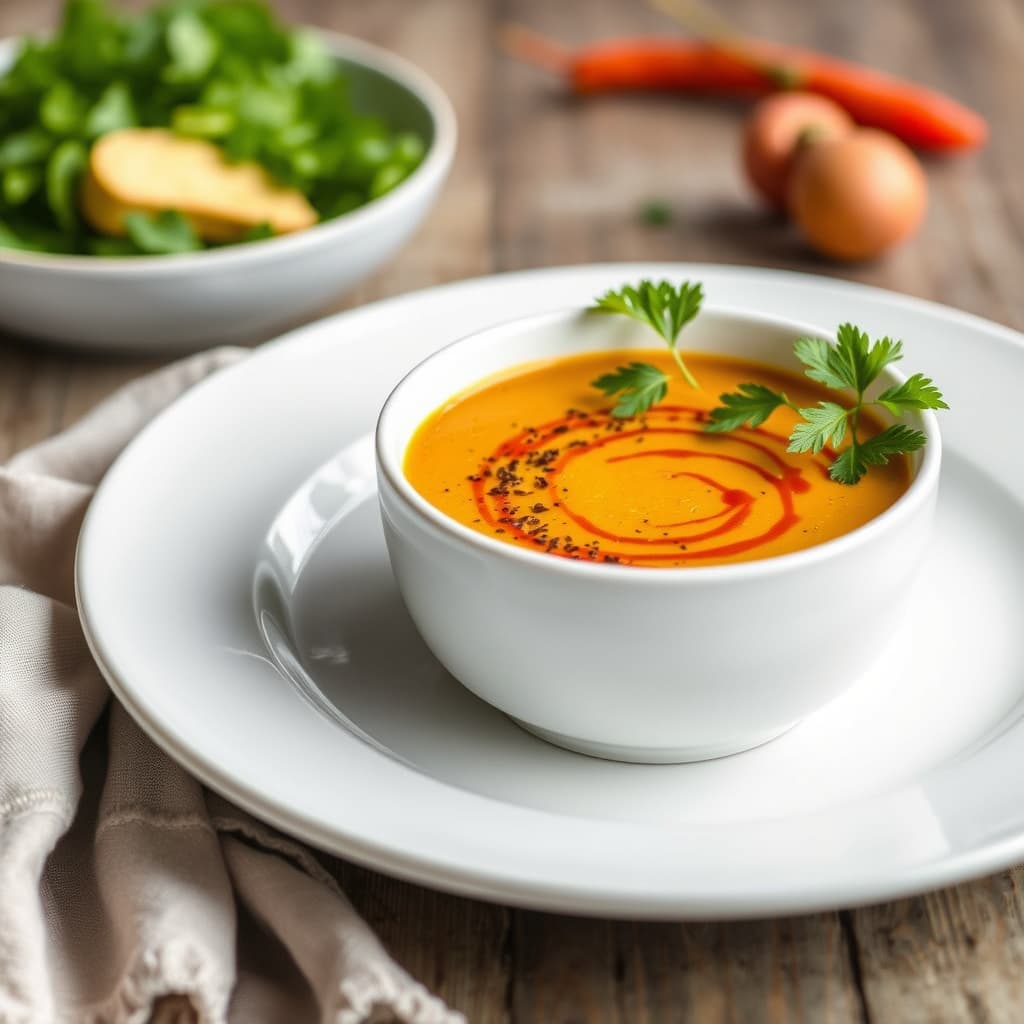 Butternut squash- og chipotle-bisque