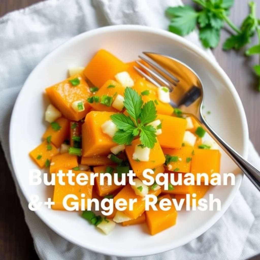 Butternut squash- og ingefærrøre