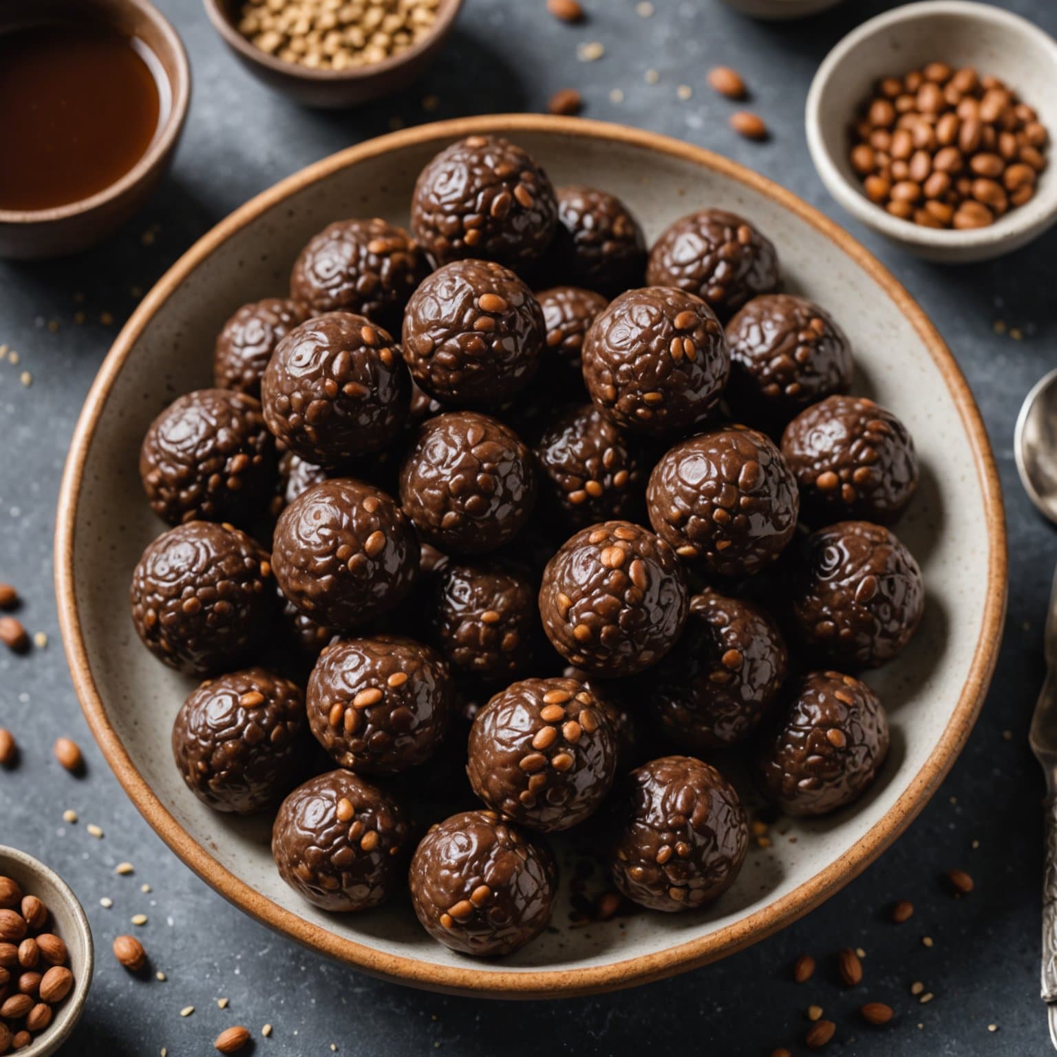 Carob soyabønneballer