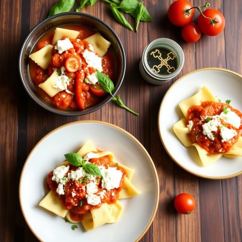 Cavatelli med tomatsaus og ricotta