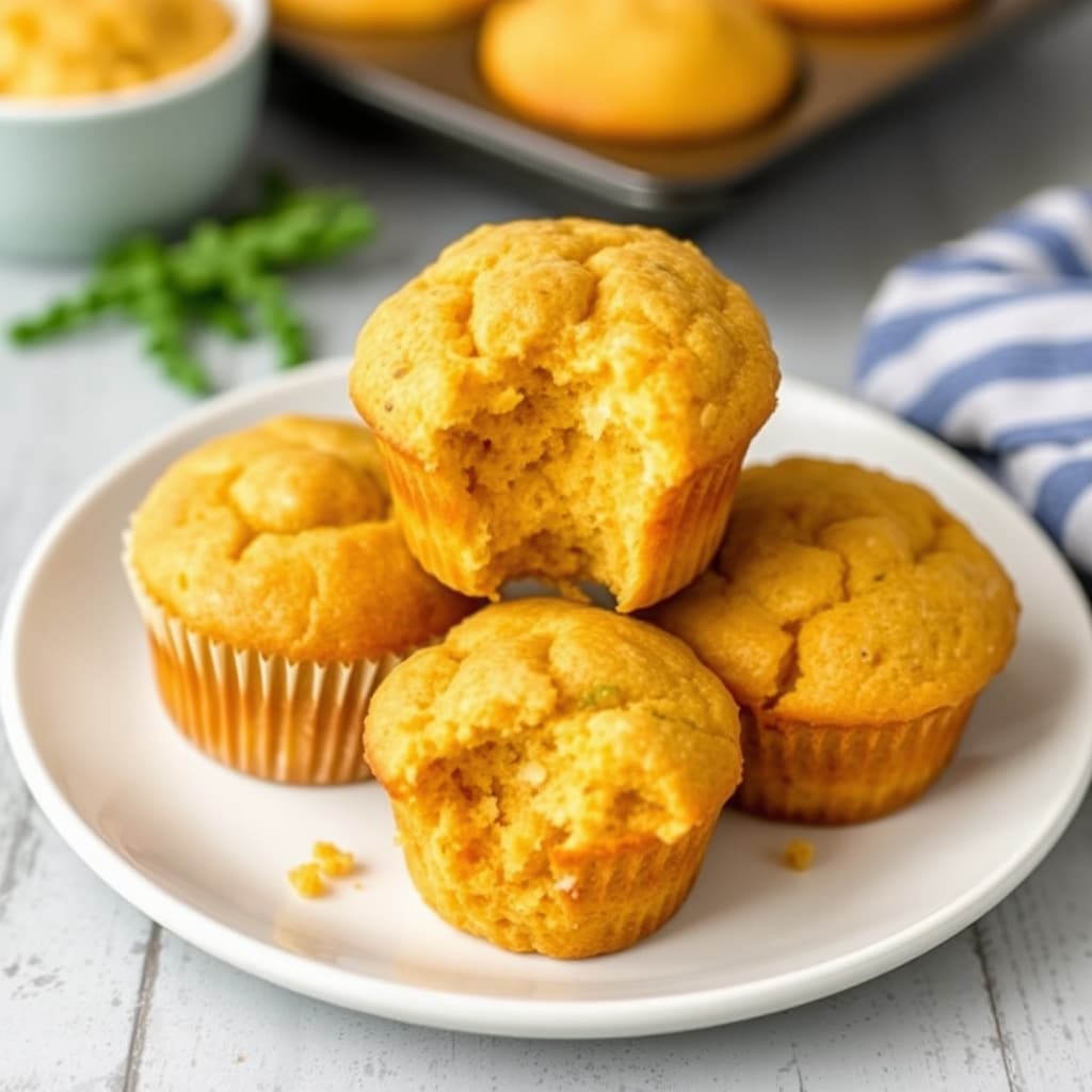 Cheddar-maismuffins