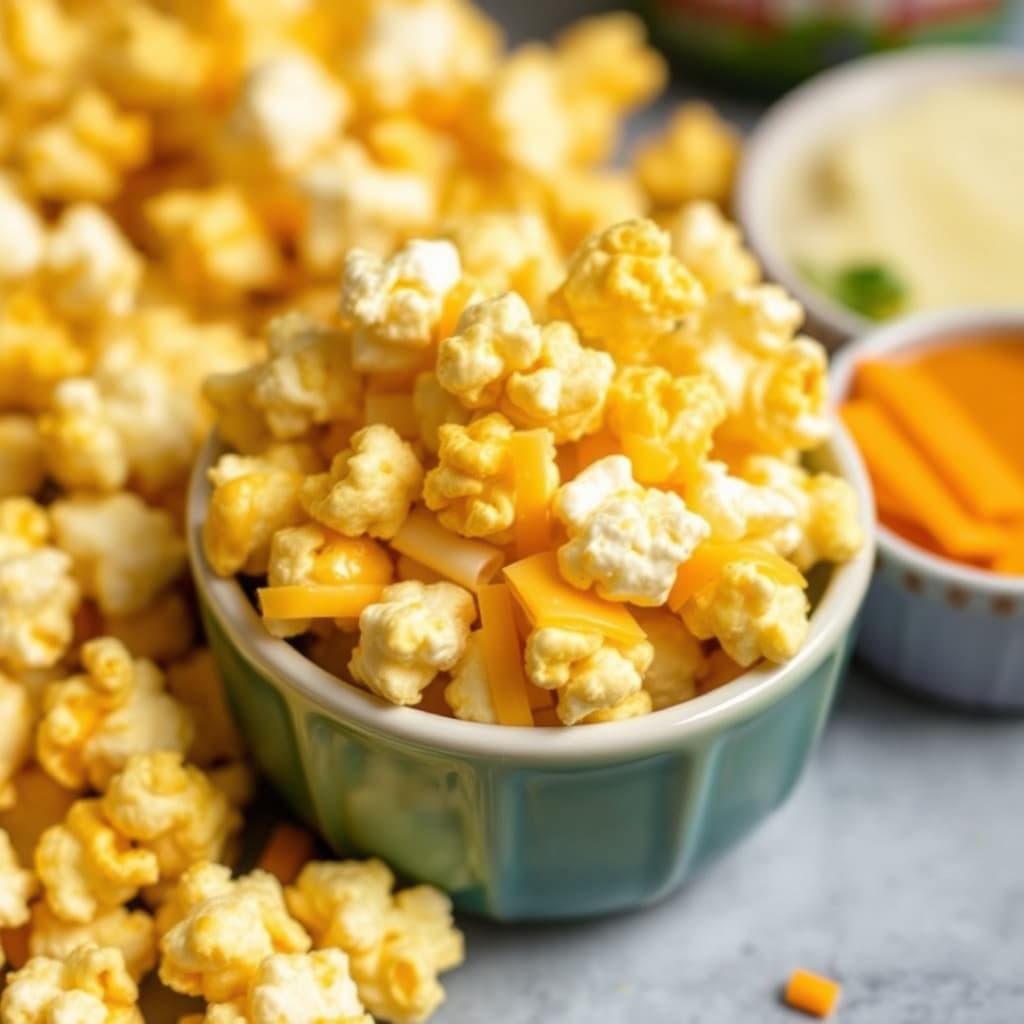 Cheddar-ostpopcorn