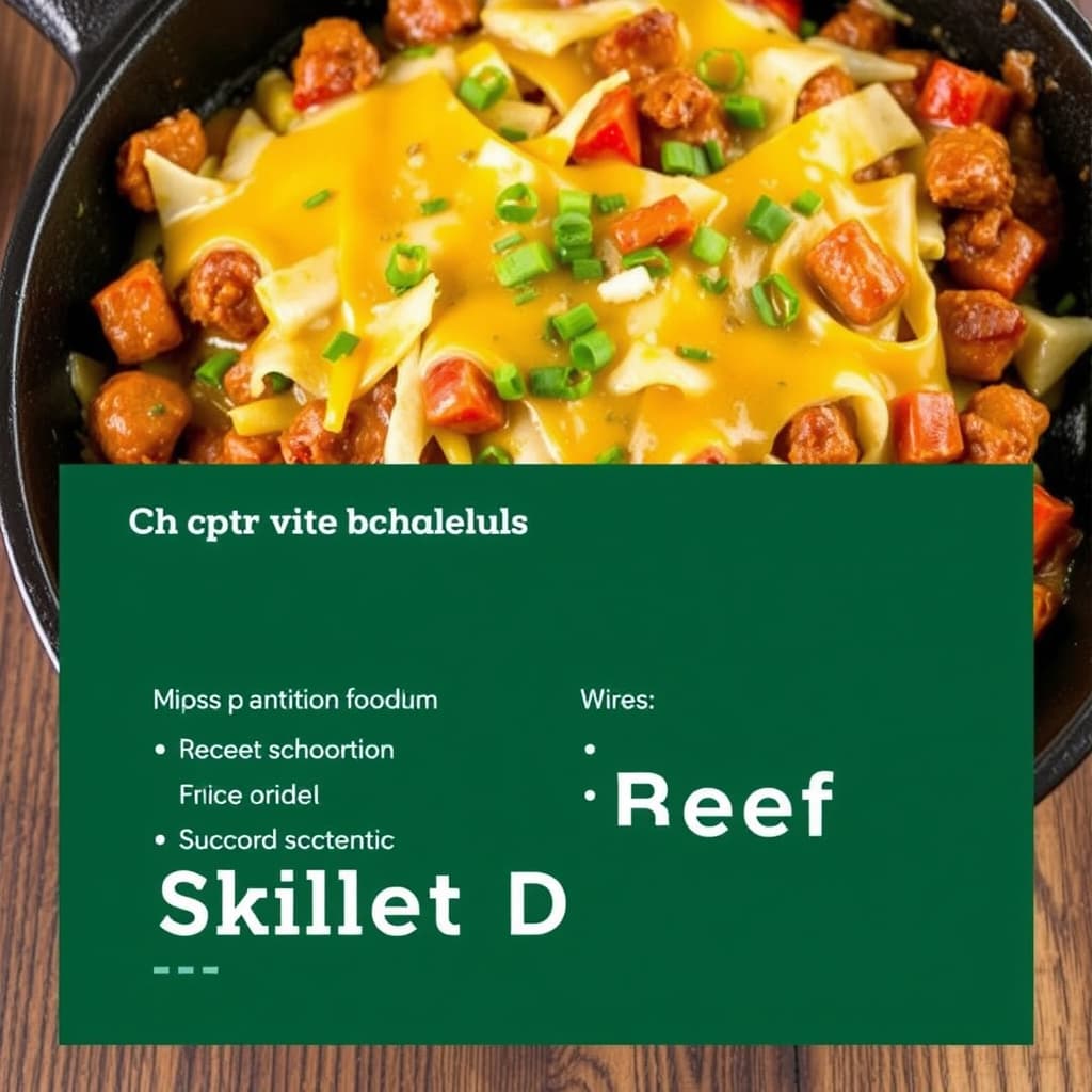 Cheddar-tilberedt grønnsaks- og kjøttgryte med ostetopping