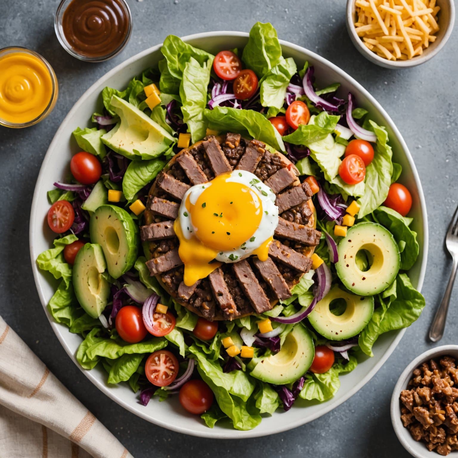 Cheeseburger-salat