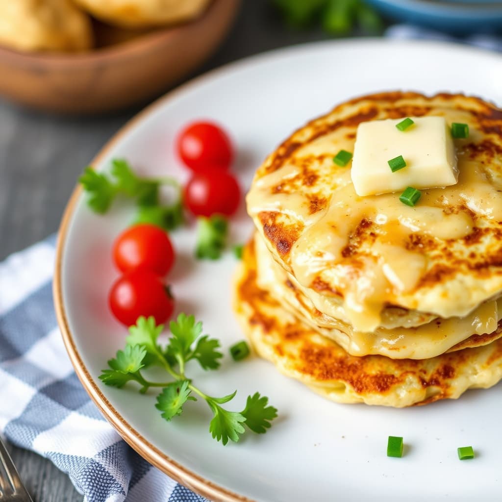 Cheesy potetpannekaker