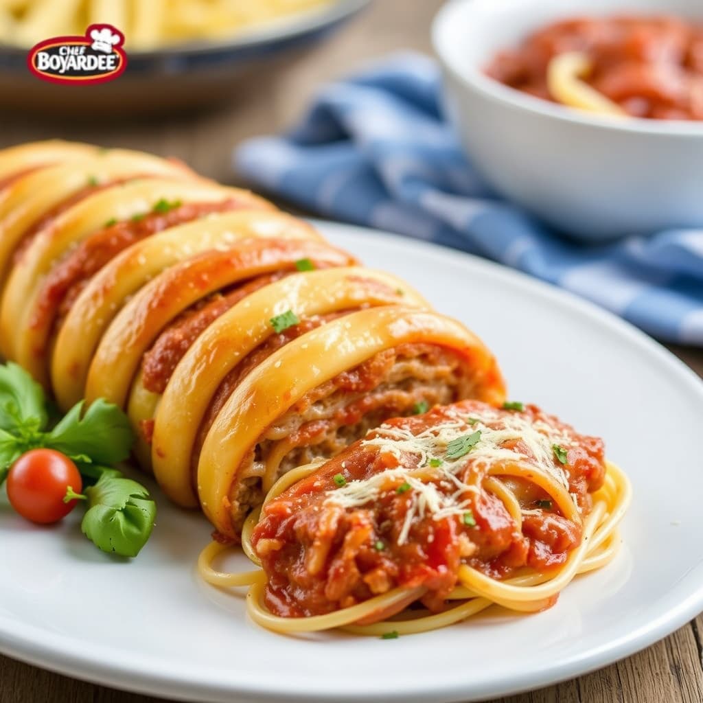 Chef Boyardee® flettet spaghetti loaf