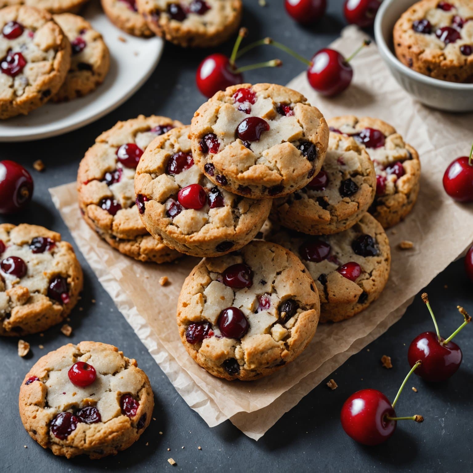 Cherry Fruitcake Cookies