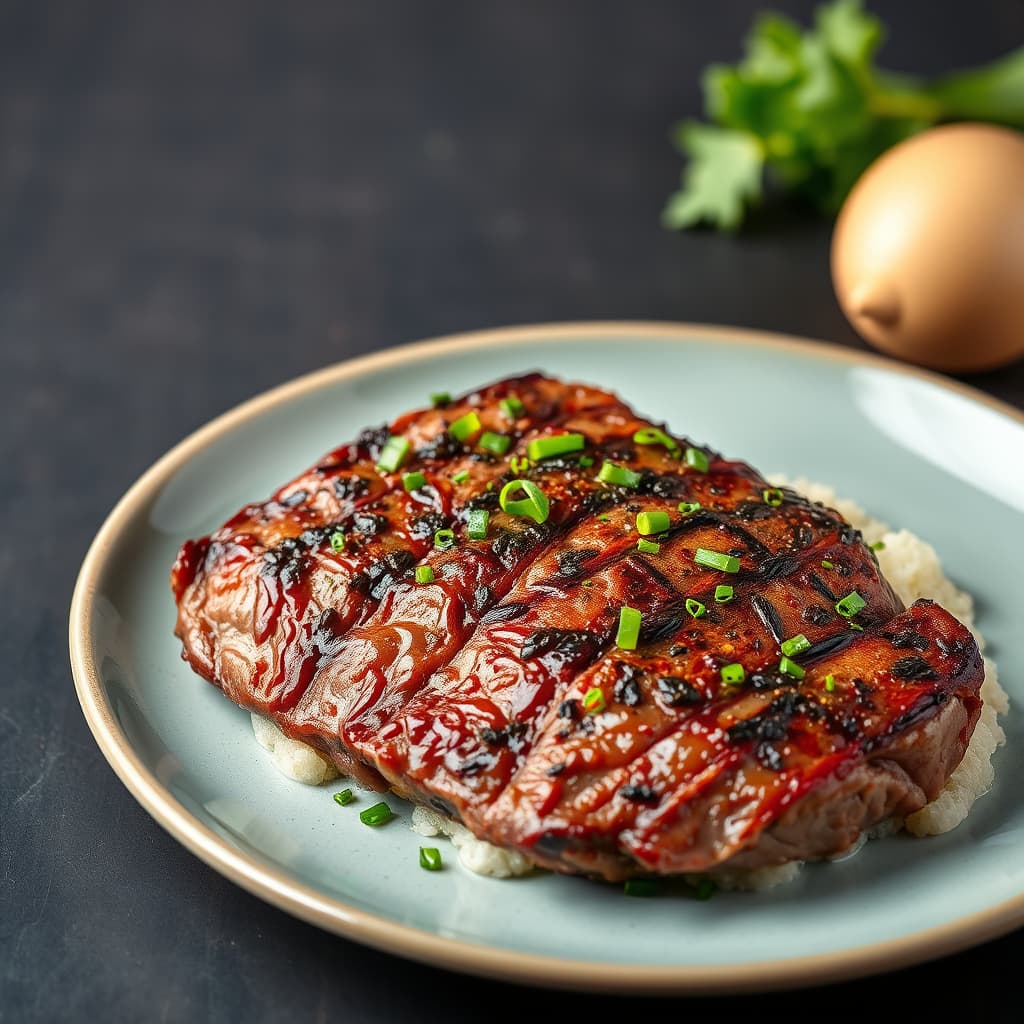 Chile-marinerte flankestek