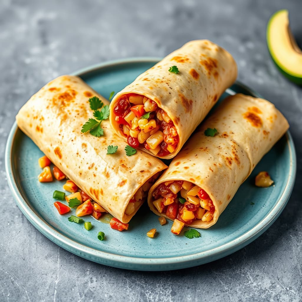 Chile, ost, ris og burritos