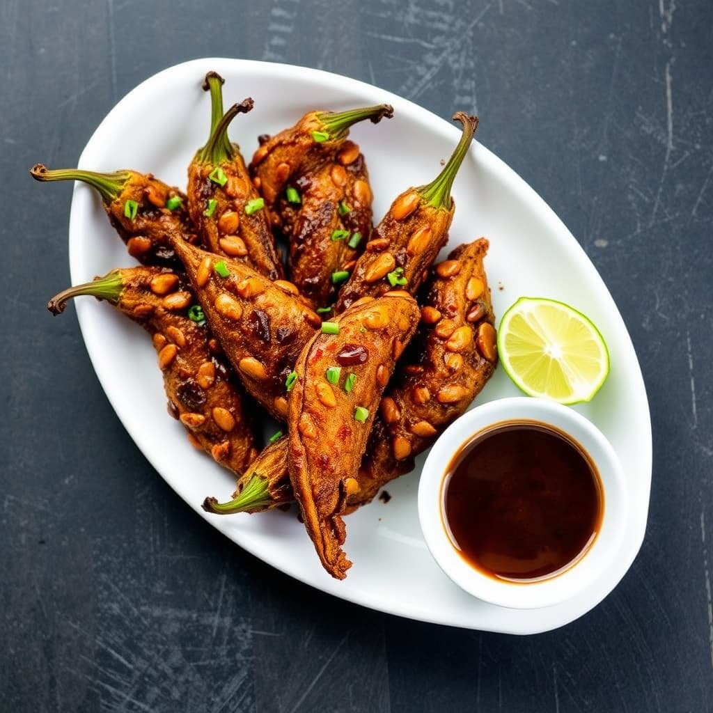 Chiles Toreados: Friterte chili med lime- og soyasaus