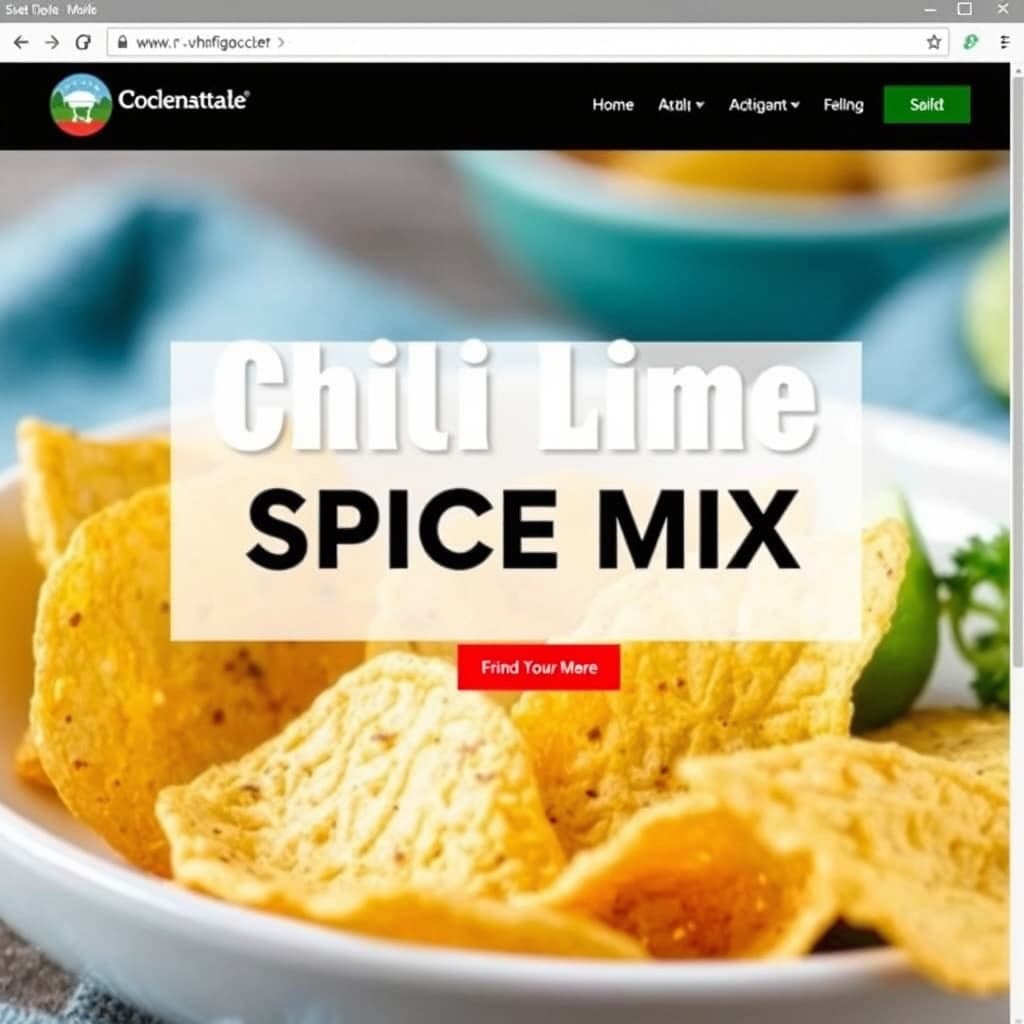 Chili- og limekrydderblanding til chips