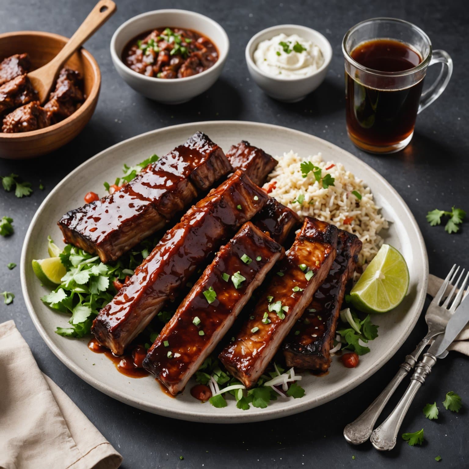 Chipotle-glaserte ribbe