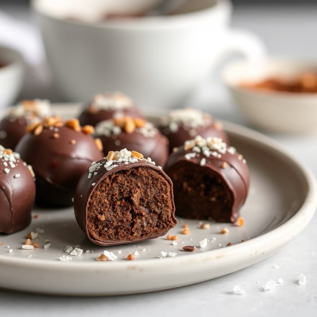 Chipotle-saltede sjokoladetrøfler