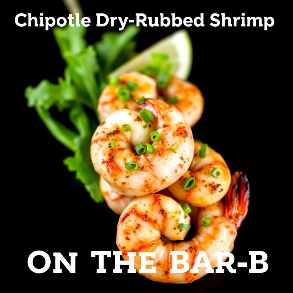 Chipotle-tørketrevede reker "On the Bar-B"