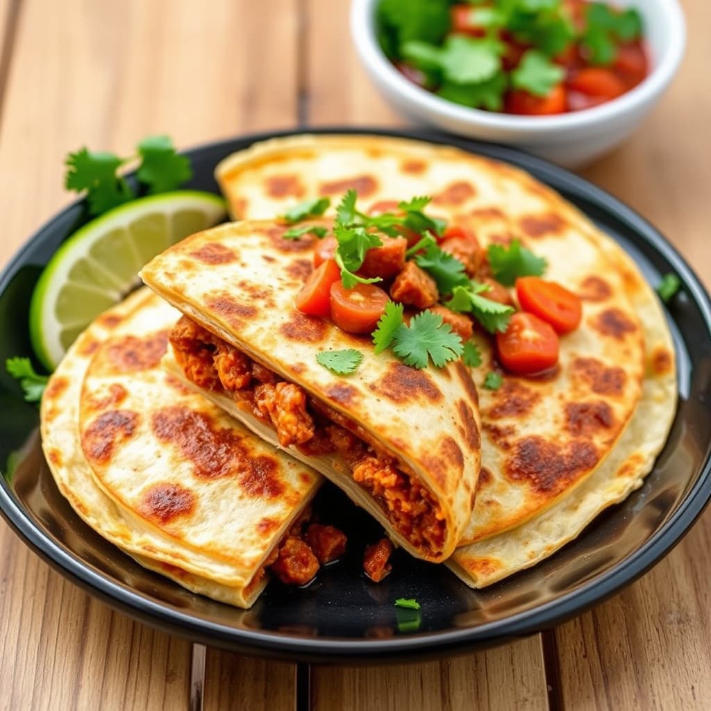 Chorizo quesadillas