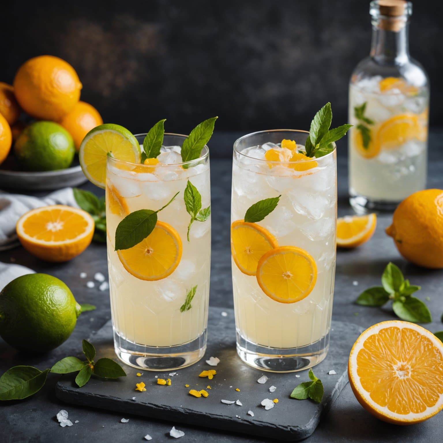 Citrus-Blossom Gin Fizz