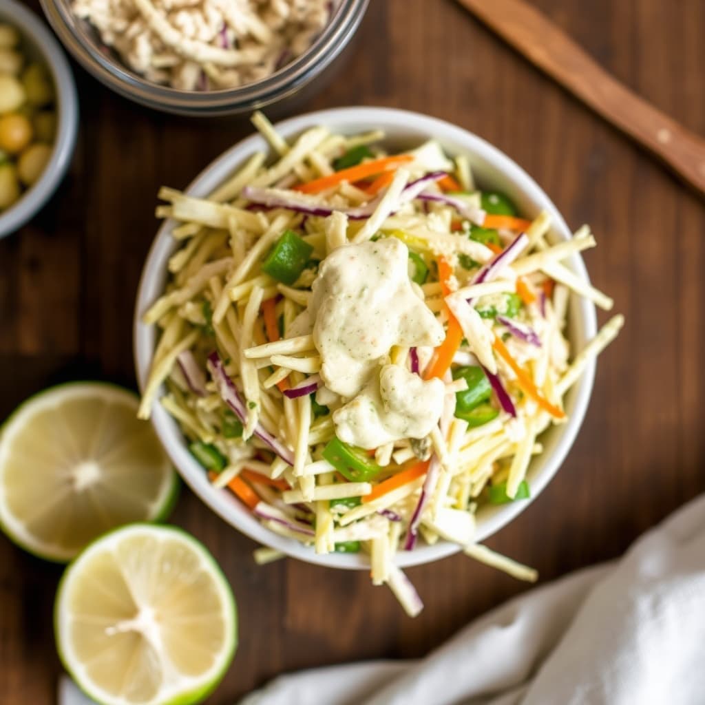 Coleslaw med kremet spisskummenvinaigrette