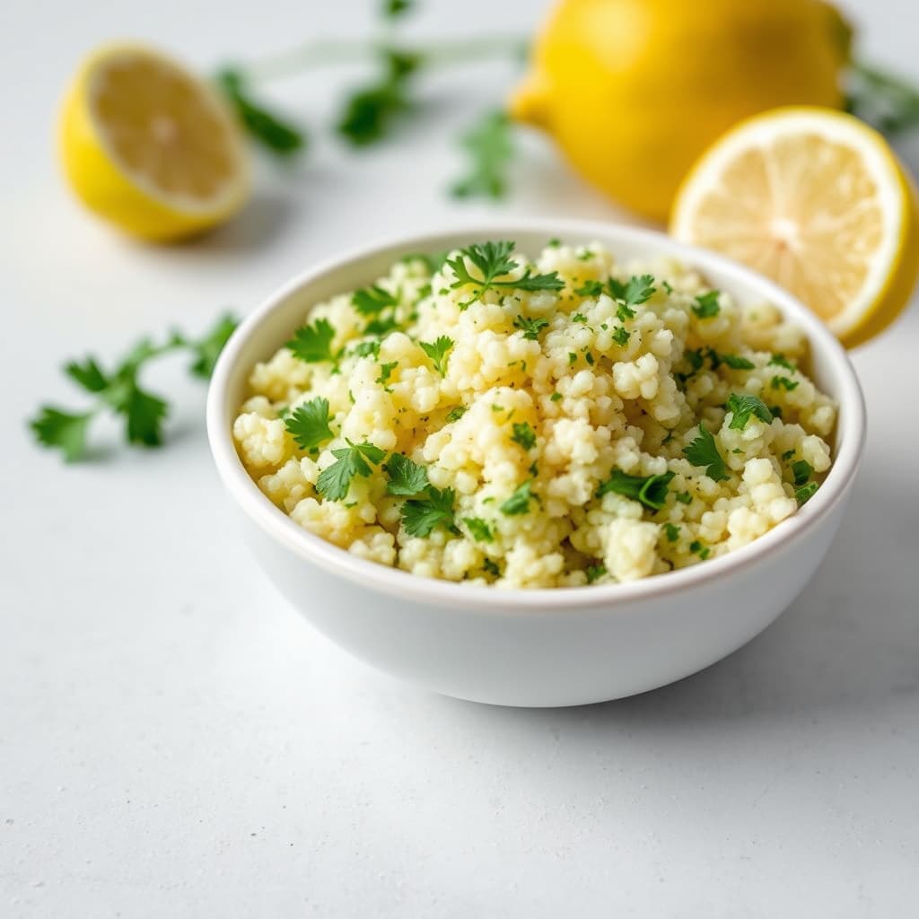 Couscous med fersk koriander og sitronsaft