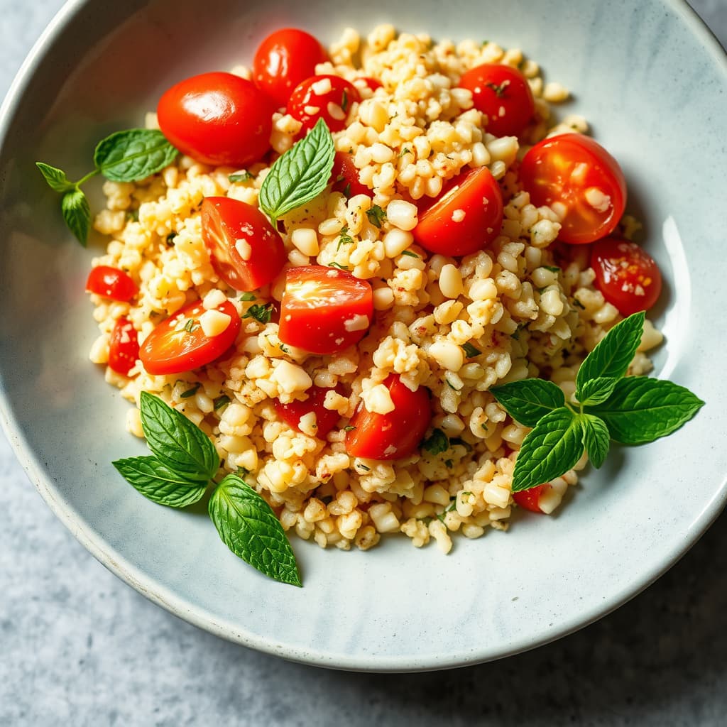 Couscoussalat med tomater og mynte