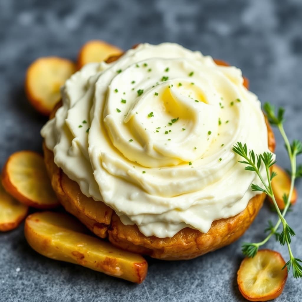 Cream Cheese – Yukon Gold piskede poteter